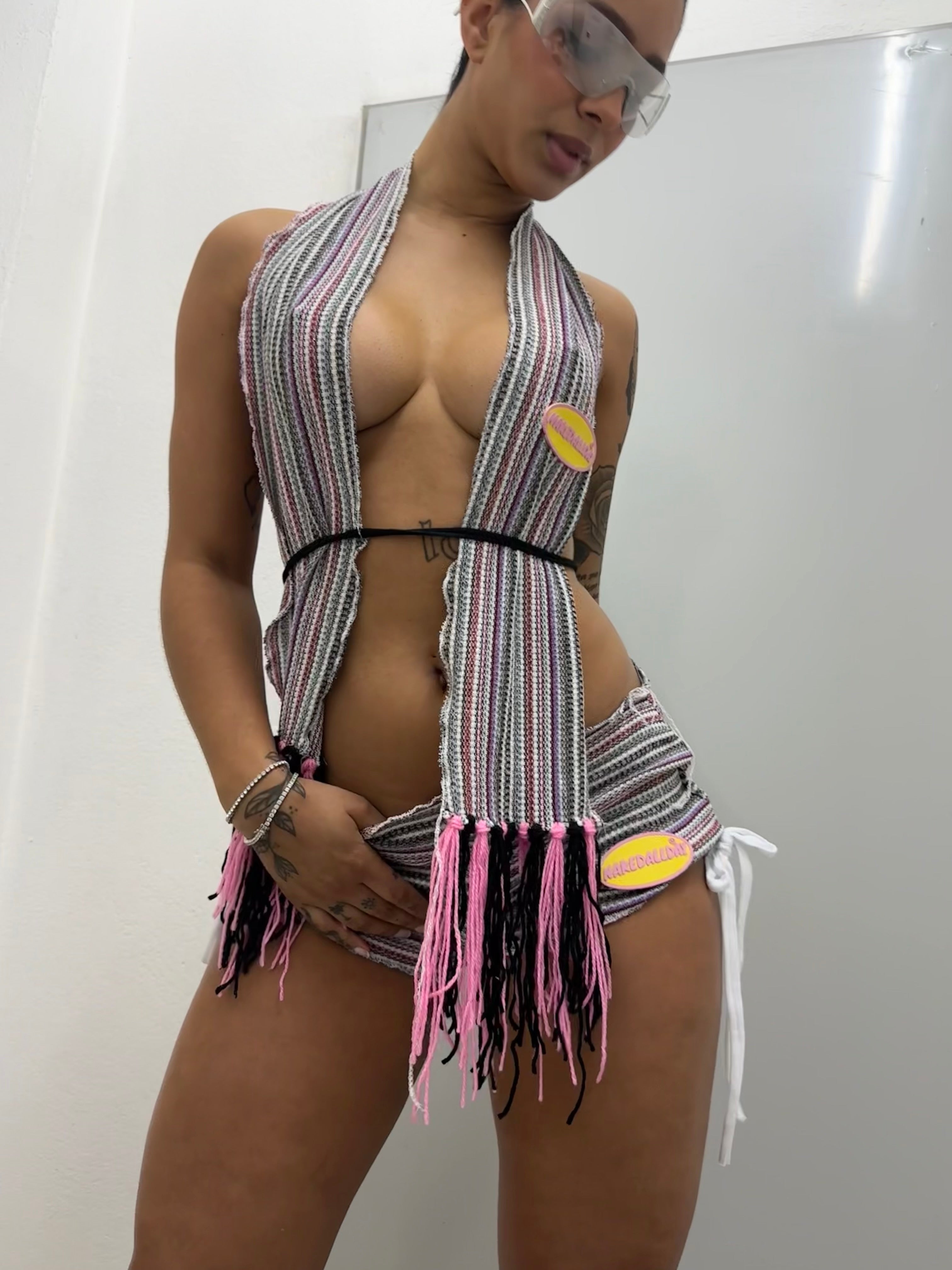 Scarffed Knitted Set