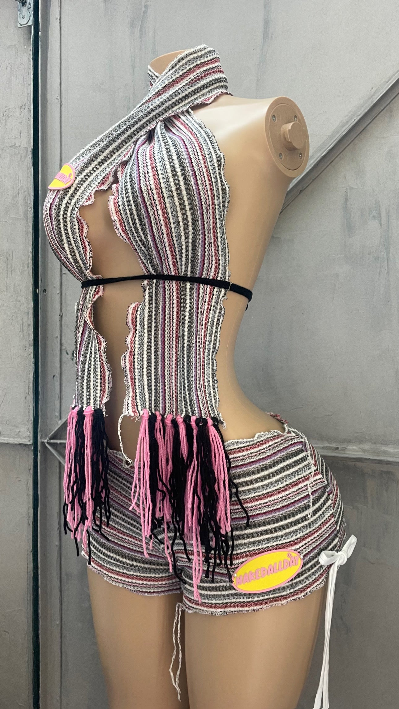 Scarffed Knitted Set