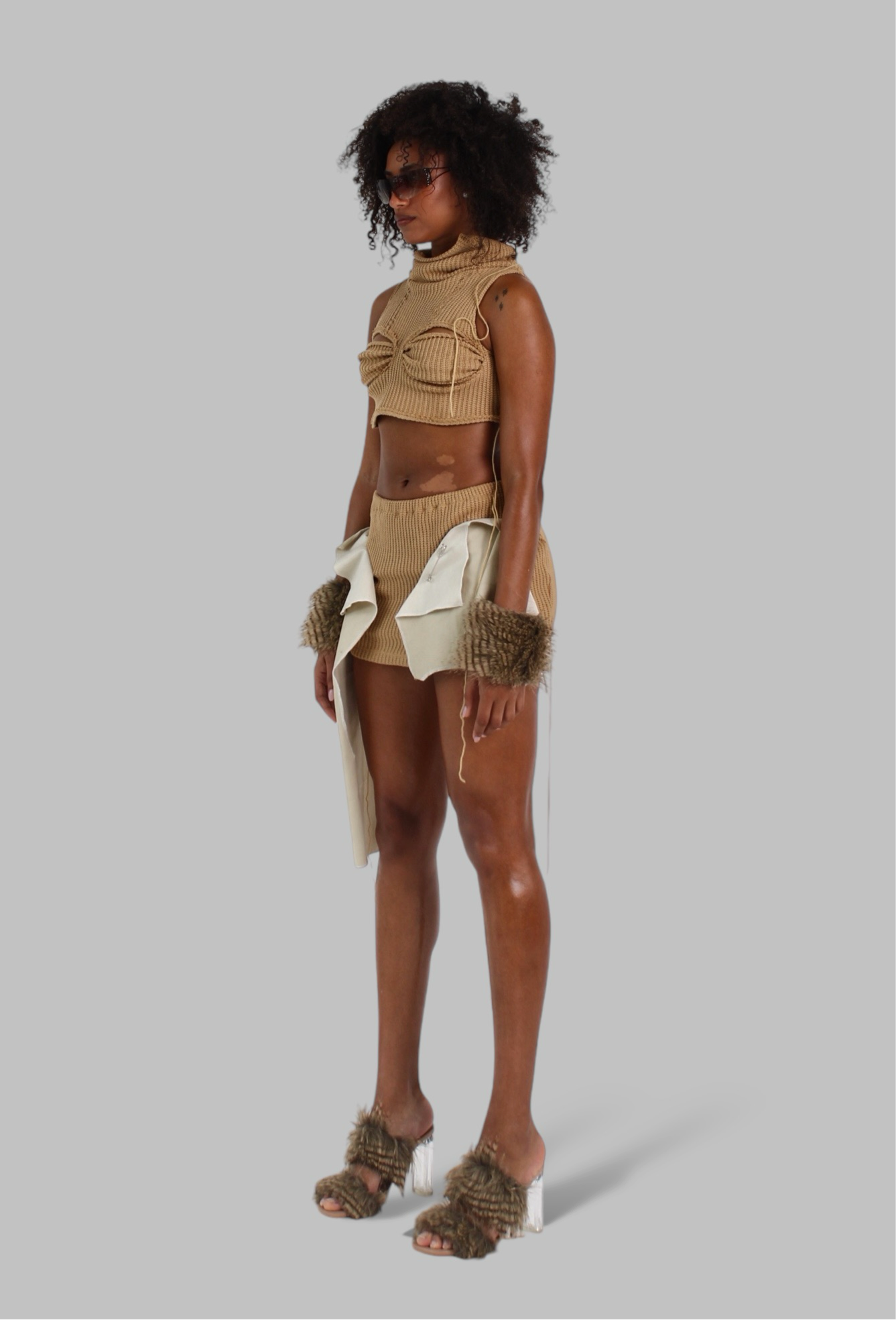 DROP II - LOOK 5, RUSTIC CAMEL (Skirt)