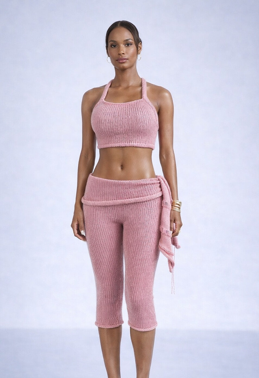 KNIT TOP 01- BABY PINK